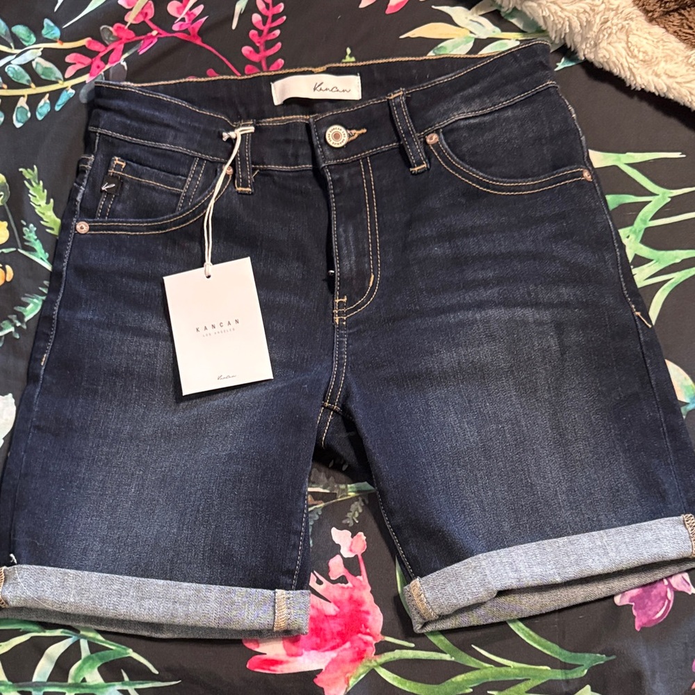 KanCan Indigo Denim Bermudas